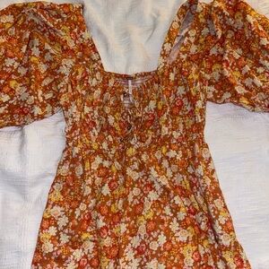 Free People Floral Romper